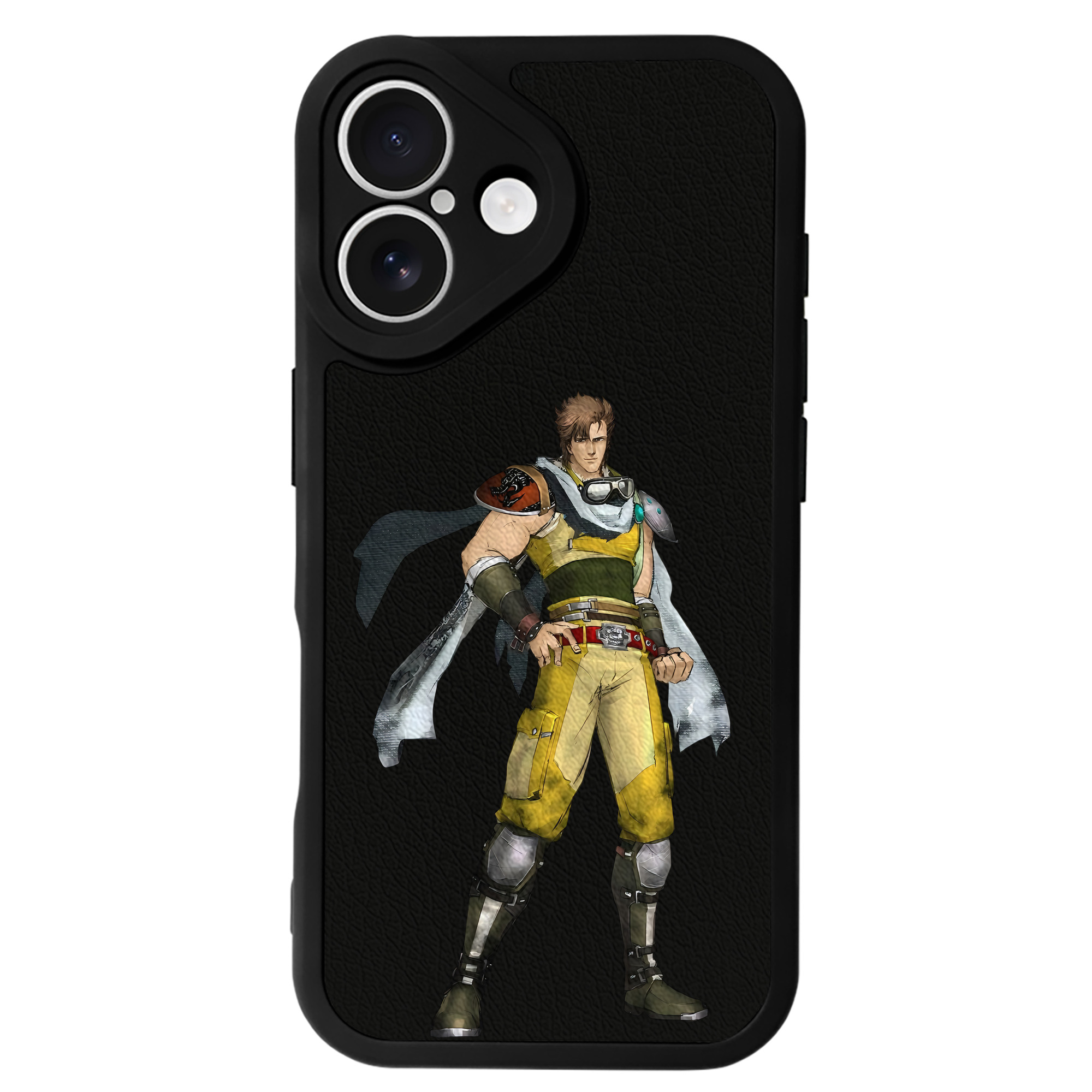 （画像用） 北斗の拳 Fist of the North Star 【iPhone 16シリーズ対応】シリコンスマホケース（レザー調） 材質：シリコン